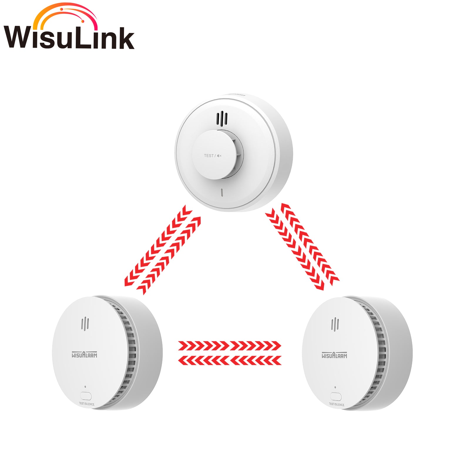 Wisualarm Interlinked smoke alarm and heat alarm