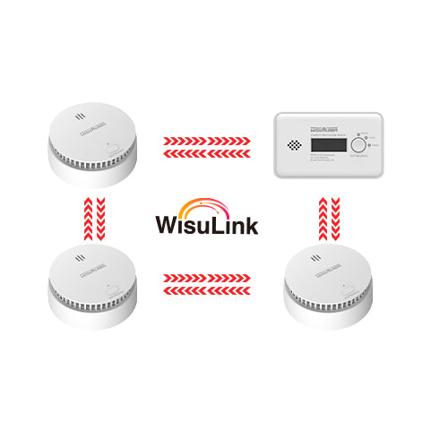 Wisualarm smart smoke alarm and carbon monoxide alarm