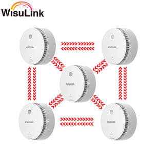 5pc interlinked smoke alarms