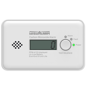 Wisualarm carbon monoxide alarm with LCD screen