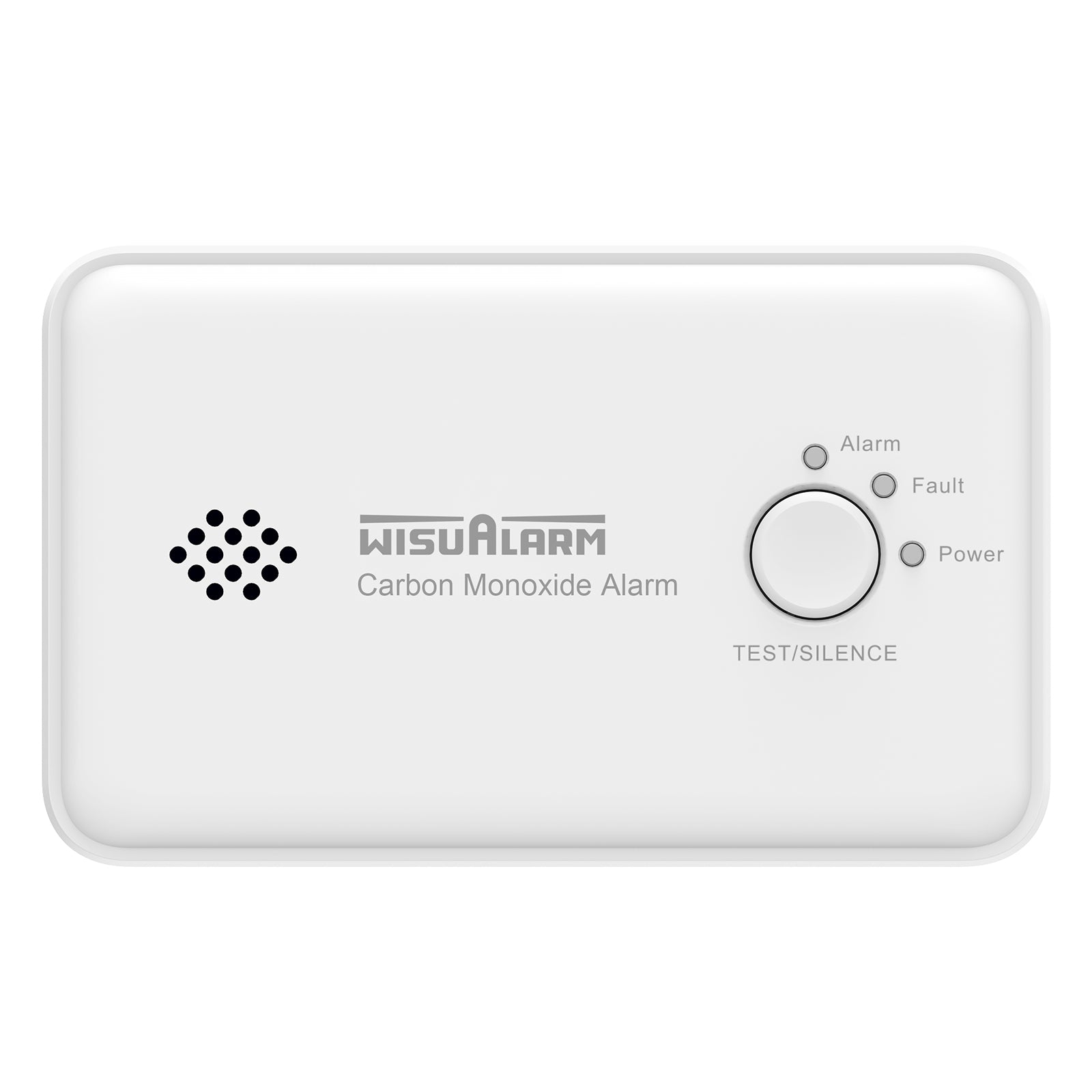 Wisualarm carbon monoxide alarm without LCD screen