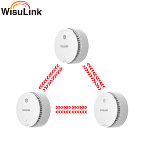 Wisualarm 3PC Interlinked Smoke Alarms