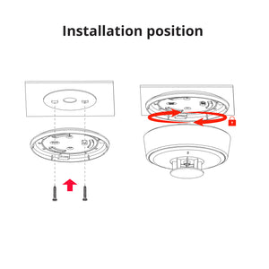 Wisualarm heat alarm installation position