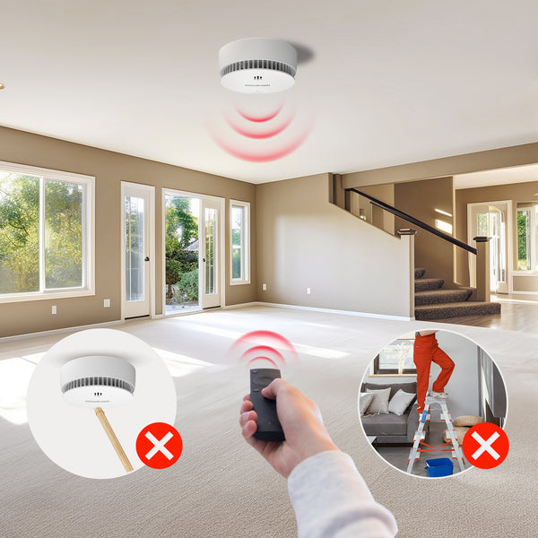 Wisualarm 10-year Wireless Interconnected Smoke Alarm(Sealed  Non-Replaceable Battery) – WISUALARM
